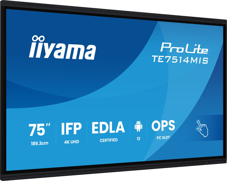 EAN 4948570124039 - iiyama PROLITE TE7514MIS-B2AG Pantalla plana para señalización digital 190,5 cm (75") LCD Wifi 435 cd / m imagen 2