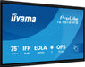 EAN 4948570124039 - iiyama PROLITE TE7514MIS-B2AG Pantalla plana para señalización digital 190,5 cm (75") LCD Wifi 435 cd / m imagen 2