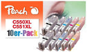 EAN 7640173432272 - Peach 0F319979 cartucho de tinta 10 pieza(s) Negro, Cian, Magenta, Foto negro, Amarillo imagen 1
