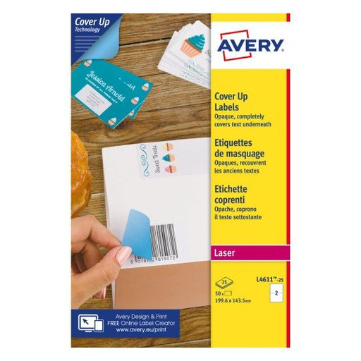 EAN 5014702139925 - Avery L4611-25 etiqueta autoadhesiva Rectángulo Permanente Blanco 50 pieza(s) imagen 1