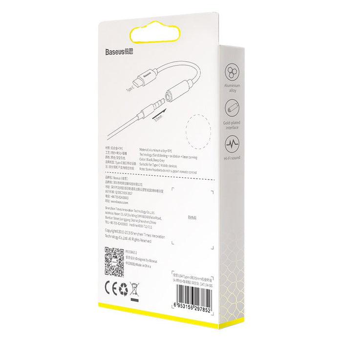 EAN 6953156297852 - Baseus L54 cable de teléfono móvil Negro, Gris USB C 3,5mm imagen 9