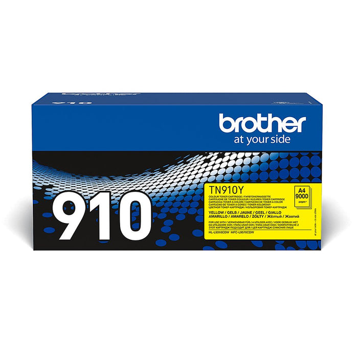 EAN 4977766771870 - Brother TN-910Y cartucho de tóner 1 pieza(s) Original Amarillo imagen 1
