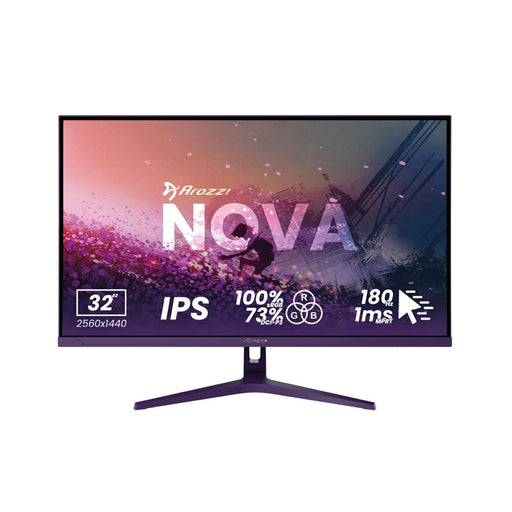 EAN 0850054766922 - Arozzi Nova 32″ pantalla para PC 80 cm (31.5") 2560 x 1440 Pixeles Quad HD LED Púrpura imagen 1