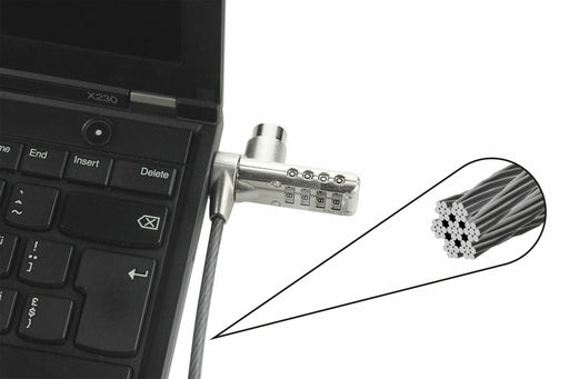 EAN 7640158660850 - DICOTA D30887 cable antirrobo Negro, Acero inoxidable 2 m imagen 2