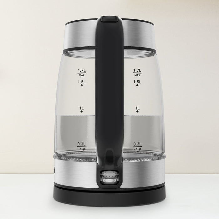 EAN 3045387293529 - Tefal Glass Kettle KI605830 tetera eléctrica 1,7 L 2200 W Negro, Plata, Transparente imagen 3