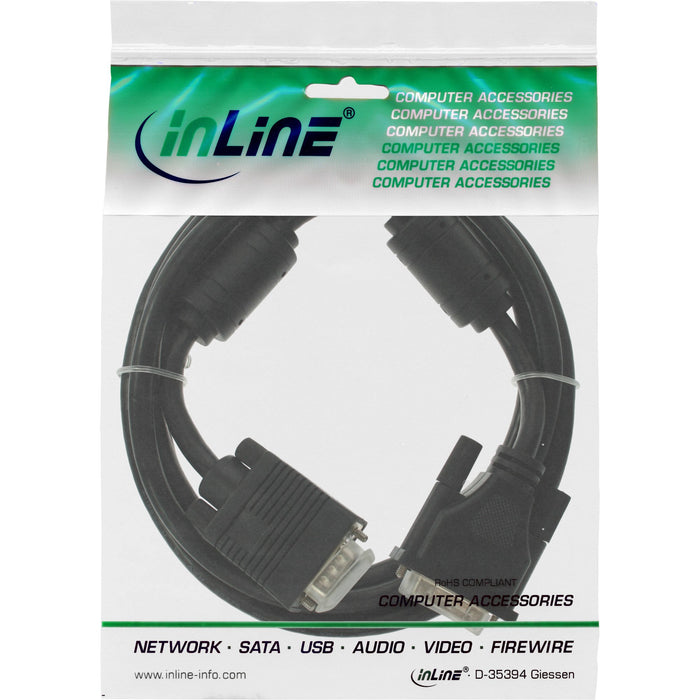 EAN 4043718077618 - InLine DVI-A - D-Sub M-M 5m D-sub (DB-25) Negro imagen 2