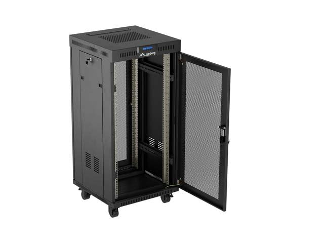 EAN 5901969447880 - Lanberg FF01-6624-23BL armario rack 24U Rack o bastidor independiente Negro imagen 3