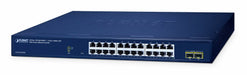 EAN 4711605287777 - PLANET 24-Port 10/100/1000T + 2-Port Gestionado L2 Gigabit Ethernet (10/100/1000) Azul imagen 1