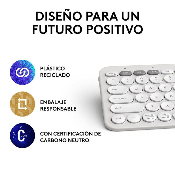 EAN 5099206111226 - Logitech 920-011828 teclado Universal Bluetooth QWERTY Español Blanco imagen 13