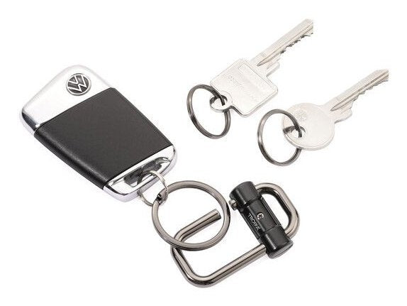 EAN 4024023270925 - TROIKA KR22-09/BK llavero y llavero tipo cartera Llavero de anilla Negro, Gris Oscuro imagen 3