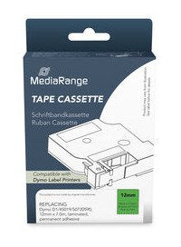 EAN 4260664877080 - MediaRange MRDY45019 cinta para impresora de etiquetas Negro sobre verde D1 imagen 2