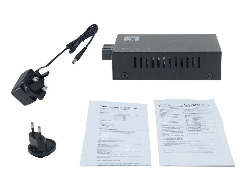 EAN 4015867243183 - LevelOne GVM-2002 convertidor de medio 1000 Mbit/s 1310 nm Monomodo Negro imagen 4