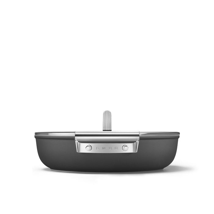 EAN 8017709356026 - Smeg DPF2812BLM batería de cocina Negro Aluminio, Acero inoxidable 4,3 L 28 cm imagen 3