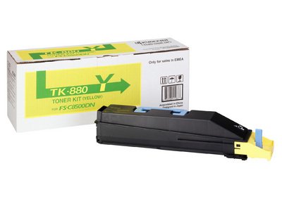 EAN 0632983017043 - KYOCERA TK-880Y cartucho de tóner 1 pieza(s) Original Amarillo imagen 1