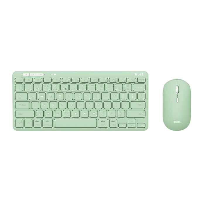 EAN 8713439249422 - Trust Lyra teclado Ratón incluido Oficina RF Wireless + Bluetooth QWERTY Inglés de EE. UU. Verde imagen 4