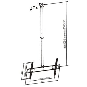 EAN 5099091008014 - SUNNE PL-C62 soporte para pantalla de señalización 160 cm (63") Negro imagen 2