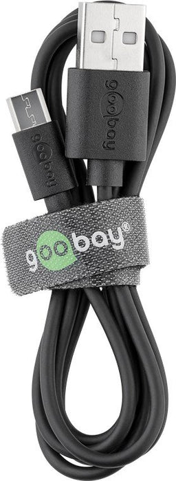 EAN 4040849386602 - Goobay 38660 cable USB USB 2.0 2 m USB A Micro-USB B Negro imagen 3