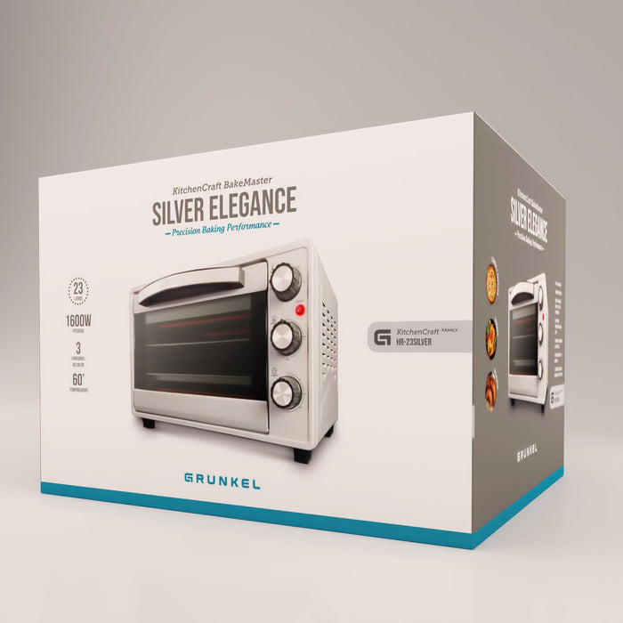 EAN 8426156016016 - Grunkel HR-23SILVER horno tostador 23 L 1600 W Acero inoxidable imagen 10