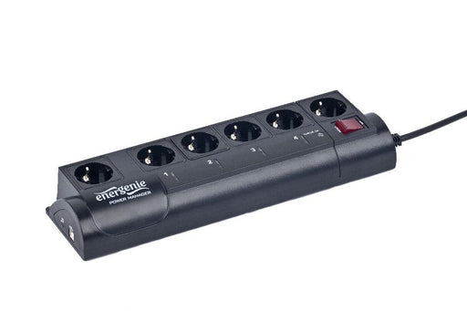 EAN 8716309074155 - EnerGenie EG-PMS2 limitador de tensión Negro 6 salidas AC 220 – 230 imagen 1