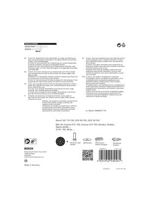 EAN 4059952530581 - Bosch 2 608 900 008 disco de afilar Plato de apoyo de disco lijador imagen 7
