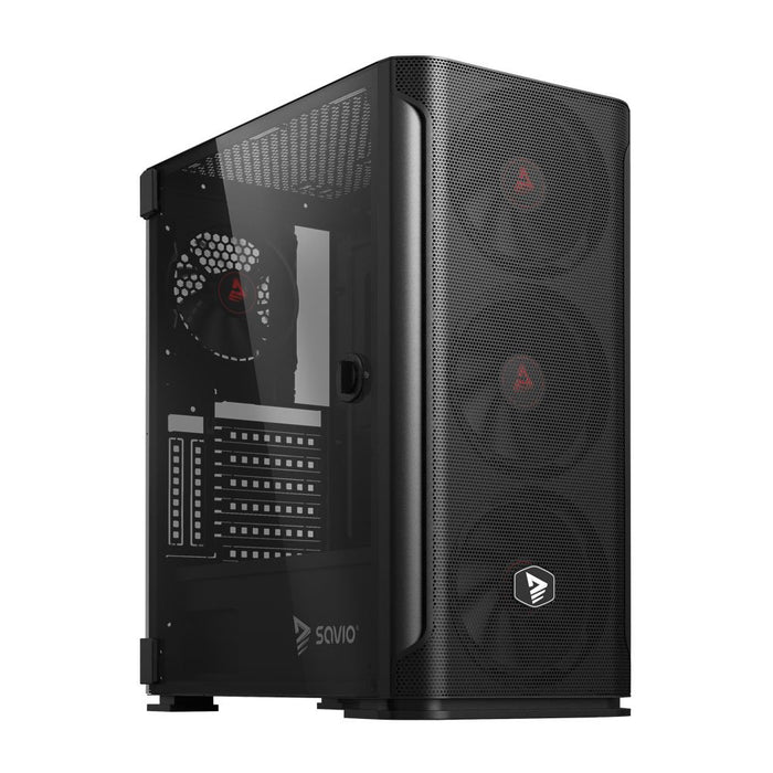 EAN 5901986048305 - Savio SHADOW X2 carcasa de ordenador Midi Tower Negro imagen 1
