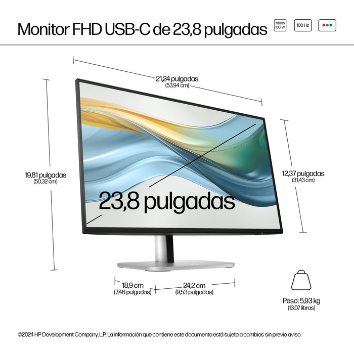 EAN 5715063749364 - HP Series 5 Pro 524pu pantalla para PC 60,5 cm (23.8") 1920 x 1080 Pixeles Full HD LCD Negro imagen 4