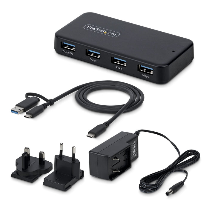 EAN 65030925051 - StarTech.com ST4300USB3V2-UE hub de interfaz USB 3.2 Gen 1 (3.1 Gen 1) Type-C 5000 Mbit/s Negro imagen 3