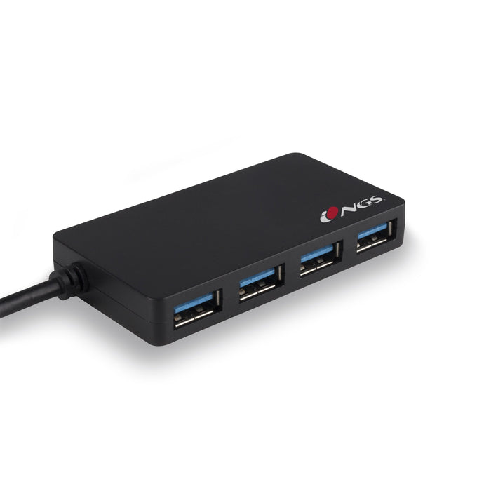 EAN 8435430613735 - NGS iHub 3.0 USB 3.2 Gen 1 (3.1 Gen 1) Type-A 5000 Mbit/s Negro imagen 2