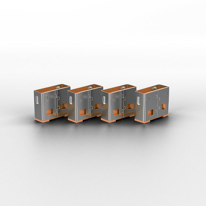 EAN 4002888404532 - Lindy 40453 bloqueador de puerto Bloqueador de puerto + clave USB tipo A Naranja Acrilonitrilo butadieno  imagen 2