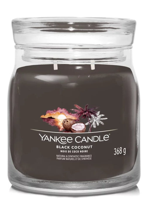 EAN 5038581125039 - Yankee Candle Black Coconut vela Cilindro Coco, Madera Negro 1 pieza(s) imagen 1