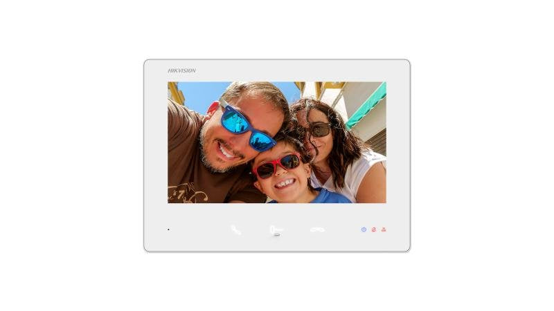 EAN 6942160448565 - Hikvision DS-KH7300EY-WTE2/White sistema de intercomunicación de video 17,8 cm (7") Blanco imagen 1