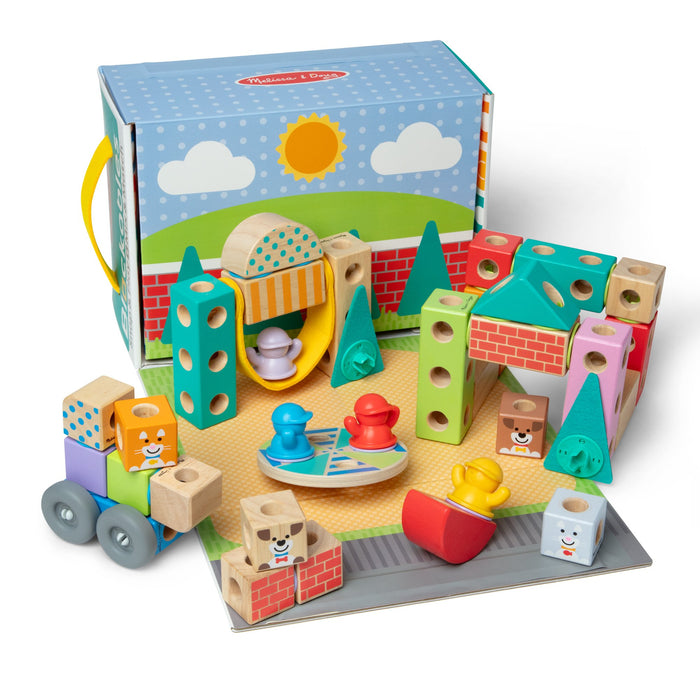 EAN 0681147005525 - Melissa & Doug MDT BBN Blockables Town Pyst GML imagen 11