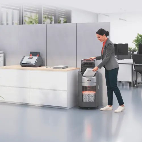 EAN 5028252658652 - Rexel ShredMax AutoFeed+ 300M triturador de papel Microcorte 55 dB 22,5 cm Negro imagen 5