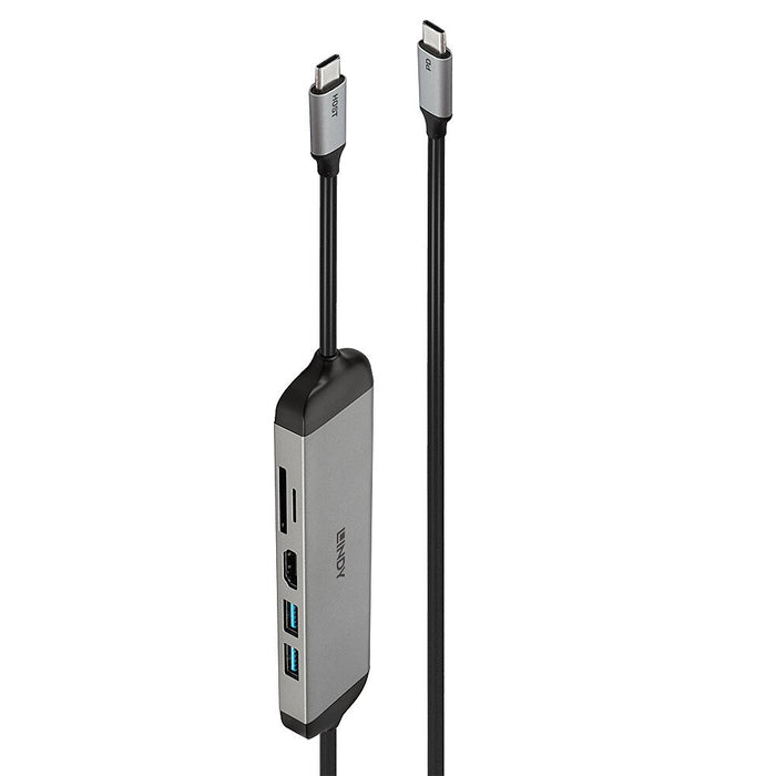 EAN 4002888433266 - Lindy 43326 base para portátil y replicador de puertos Alámbrico USB 3.2 Gen 1 (3.1 Gen 1) Type-C Negro,  imagen 1