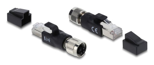 EAN 4043619908349 - DeLOCK 90834 cambiador de género para cable M12 8-pin RJ-45 Negro imagen 2