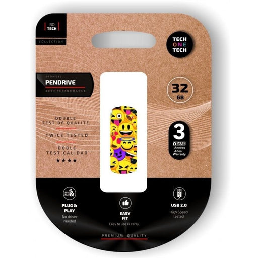 EAN 8436546593287 - TECH ONE TECH TEC4401-32 unidad flash USB 32 GB USB tipo A 2.0 Multicolor imagen 1