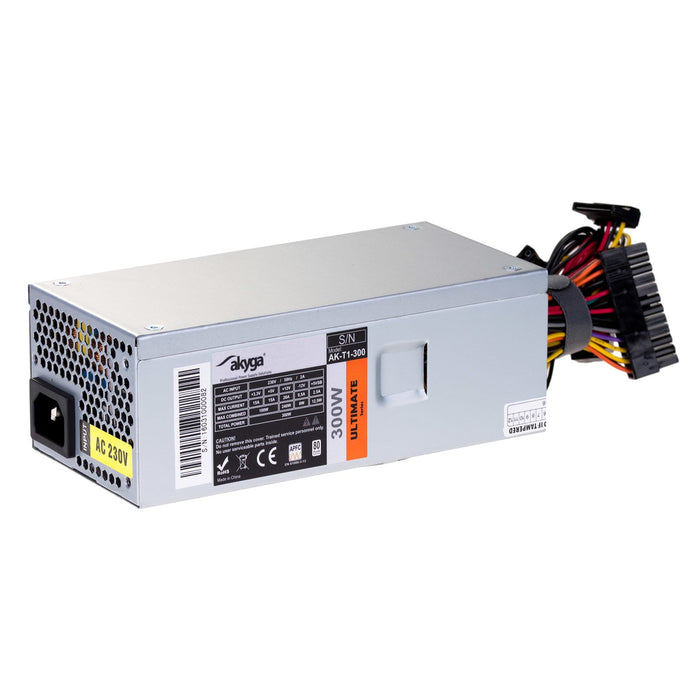 EAN 5901720132857 - Akyga AK-T1-300 unidad de fuente de alimentación 300 W 24-pin ATX TFX Aluminio imagen 1