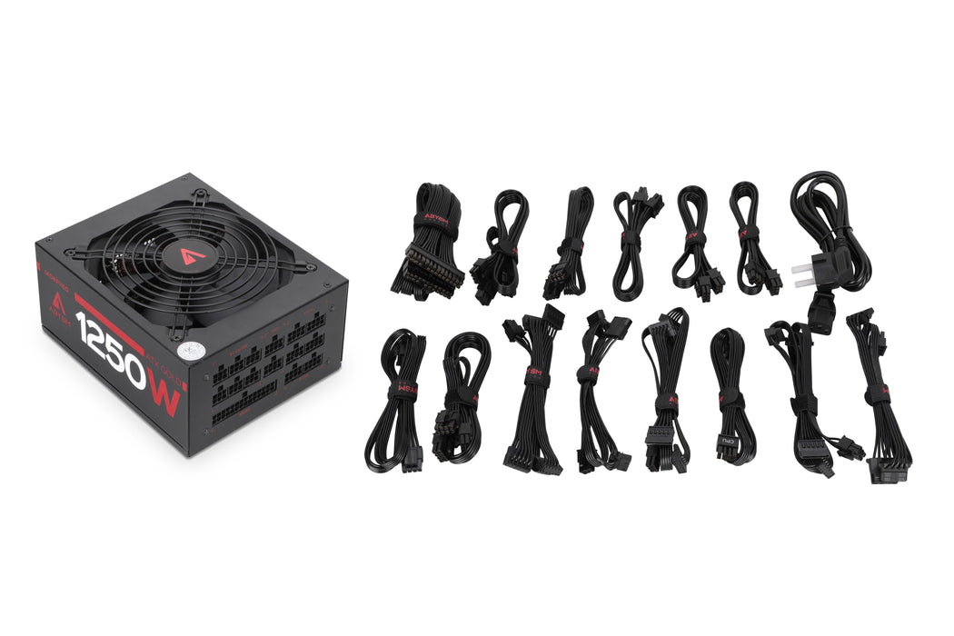 EAN 6940533545170 - ABYSM Morpheo ATX 1250W Full Modular unidad de fuente de alimentación Negro imagen 13