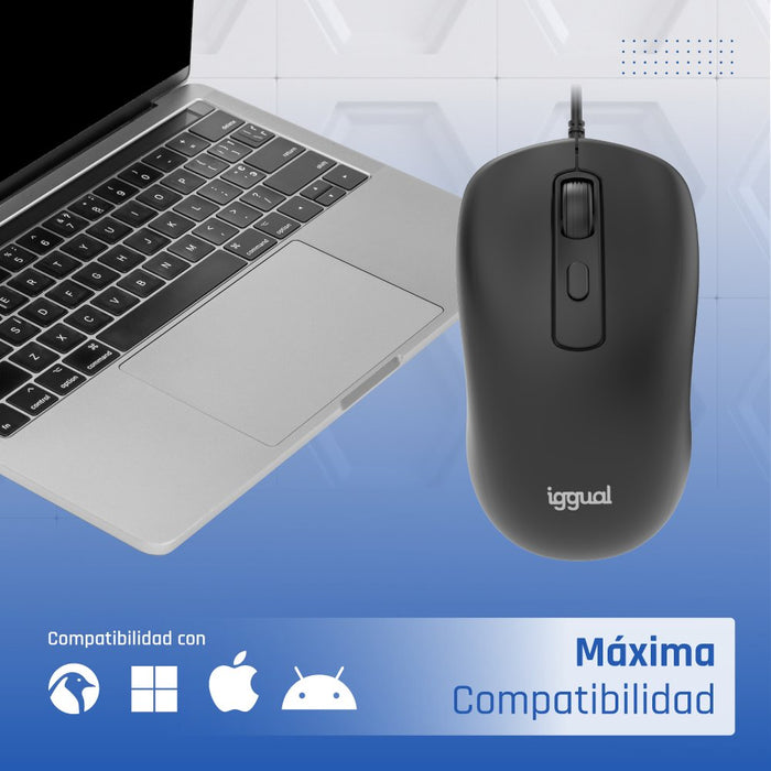 EAN 8435364320839 - iggual OFFICE-ESSENTIAL-4D 2400DPI ratón Oficina Ambidextro USB tipo A Óptico imagen 11
