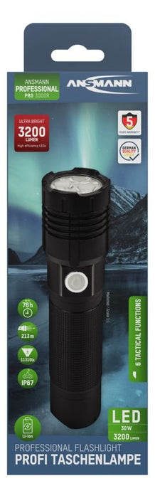 EAN 4013674183012 - Ansmann Pro 3000R Negro Linterna de mano LED imagen 19