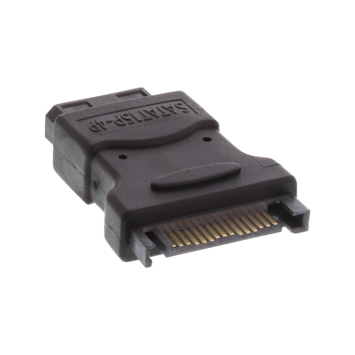 EAN 4043718097876 - InLine 29677 cambiador de género para cable 5.25" male 15pin SATA Negro imagen 1