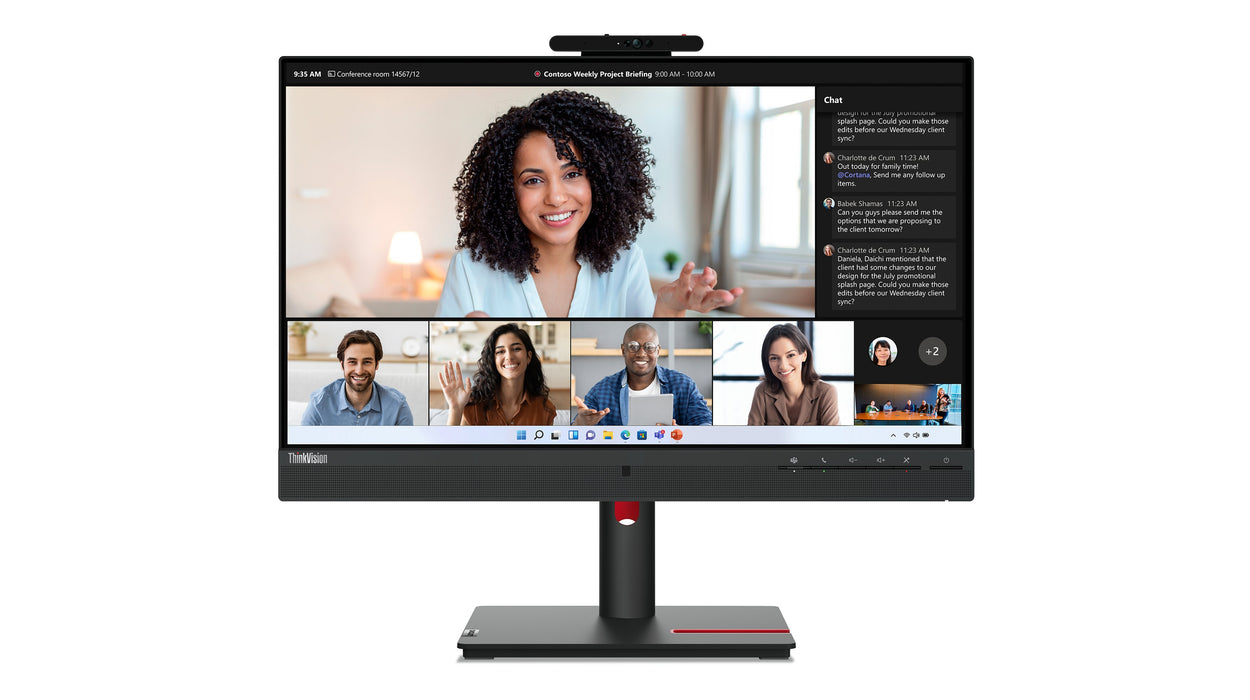 EAN 0196801934177 - Lenovo ThinkVision T24mv-30 pantalla para PC 60,5 cm (23.8") 1920 x 1080 Pixeles Full HD LED Negro imagen 1