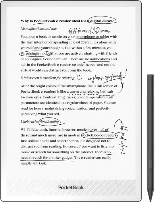 EAN 7640152098116 - PocketBook InkPad One lectore de e-book Pantalla táctil 32 GB Wifi Negro imagen 3