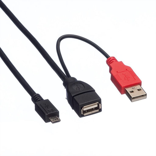 EAN 7611990115761 - ROLINE 19.08.1009 cable USB USB 2.0 1 m USB A Micro-USB B Negro imagen 2