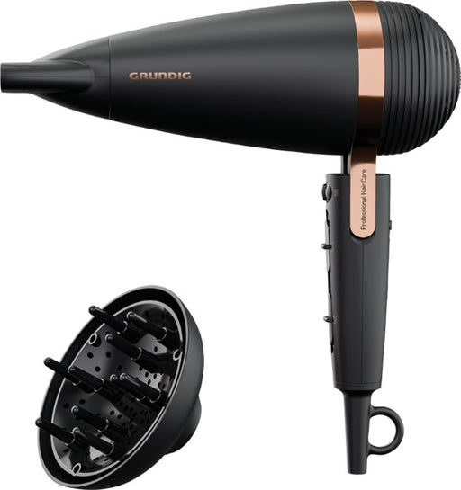 EAN 4013833039075 - Grundig HD 8080 secador 2300 W Negro, Oro rosa imagen 2