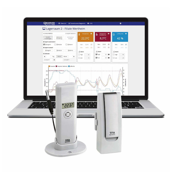 EAN 4009816031273 - TFA-Dostmann WeatherHub sensor ambiental para hogares inteligentes Inalámbrico imagen 4