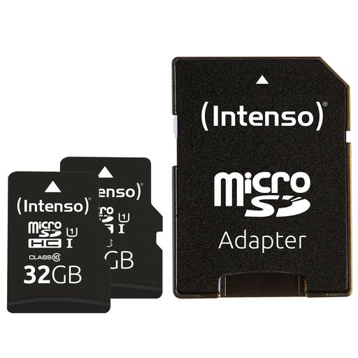 EAN 4034303026999 - Intenso Doppelpack microSDHC 32GB UHS-I Premium inkl. SD-Adapter - High Capacity SD (MicroSDHC) Clase 10 imagen 1