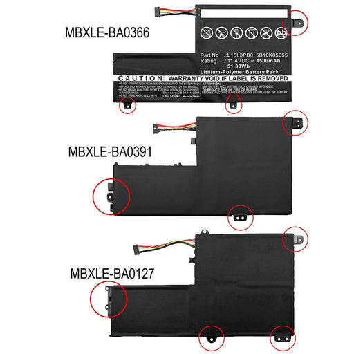 EAN 5706998640369 - CoreParts MBXLE-BA0127 refacción para laptop Batería imagen 2