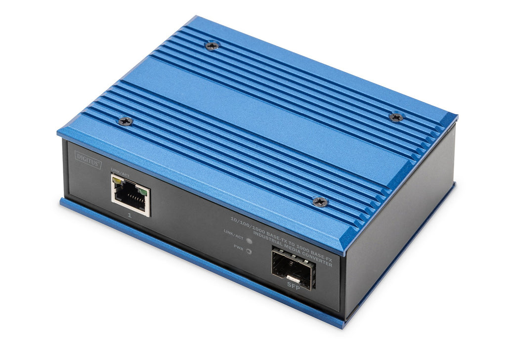 EAN 4016032488200 - Digitus DN-652103-1 convertidor de medio 1000 Mbit/s Multimodo, Monomodo Negro, Azul imagen 1