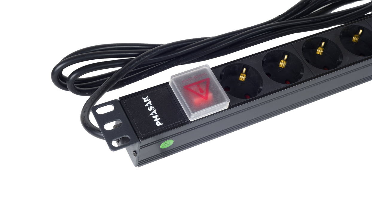EAN 5605922051229 - Phasak BNS 1520 limitador de tensión Negro 8 salidas AC 250 V 2 m imagen 2